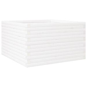 vidaXL Odlingsl&aring;dor vit 80x80x46 cm massiv furu