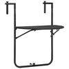 vidaXL Balkongbord brun 60x64x83,5 cm plast konstrotting