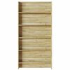 vidaXL V&auml;xthyllor med hylla Brun 90 x 15 x 180 cm Impregnerat furutr&auml;