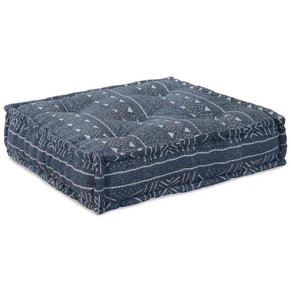 vidaXL Modulär soffa 2 pcs Indigo Tryck 140 x 70 x 36 cm tyg