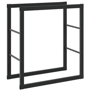 vidaXL Vedst&auml;ll svart 55x30x61 cm st&aring;l