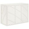 vidaXL T&auml;ckning f&ouml;r Luftkonditionering Vit 110 x 50 x 80 cm St&aring;l