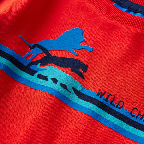 T-shirt med l&aring;nga &auml;rmar f&ouml;r barn r&ouml;d 140