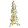 vidaXL Julgran 160 LED-lampor Varmvit 150 cm Rotting