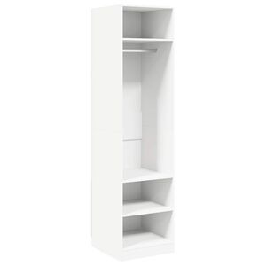 vidaXL Garderob vit 50x50x200 cm konstruerat tr&auml;