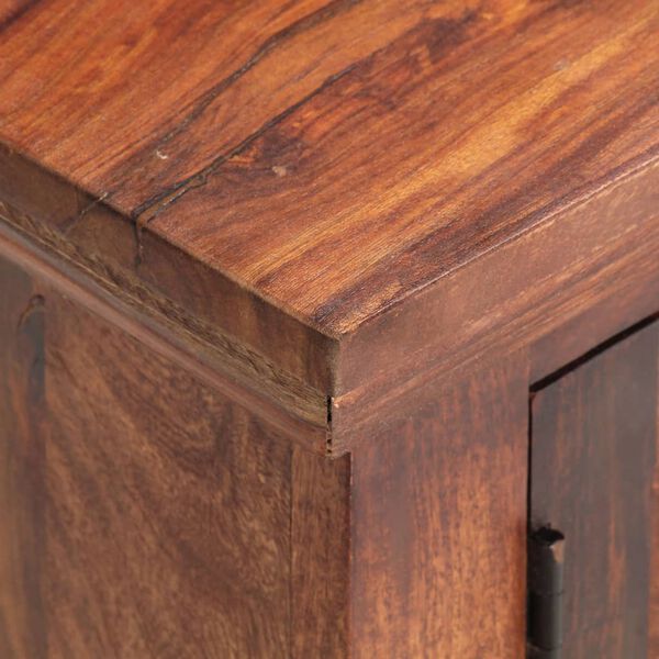 vidaXL TV-bänk 120x30x40 cm massivt sheshamträ