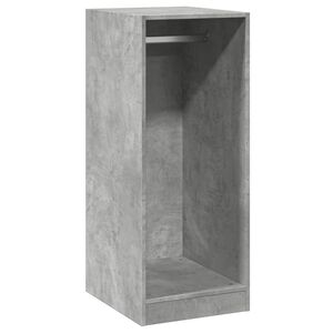 vidaXL Garderob betonggr&aring; 48x41x102 cm konstruerat tr&auml;