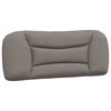 vidaXL Bed with Mattress "Hvar" Taupe 100x200 cm Fabric