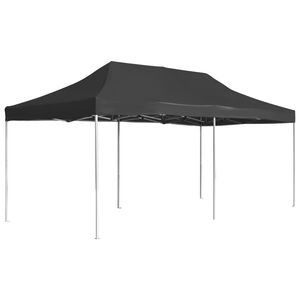 vidaXL Hopf&auml;llbart partyt&auml;lt aluminium 6x3 m antracit