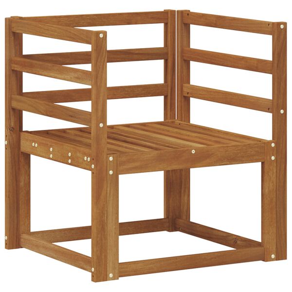 vidaXL Utomhussoffa Massivt Akaciatr&auml; Naturf&auml;rg