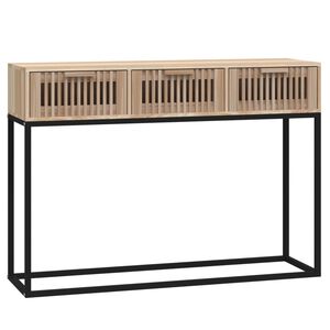 vidaXL Konsolbord 105x30x75 cm konstruerat tr&auml; och j&auml;rn