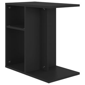 vidaXL Sidobord svart 50x30x50 cm konstruerat tr&auml;