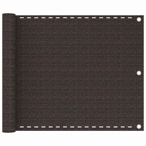 vidaXL Balkongsk&auml;rm brun 75x300 cm HDPE