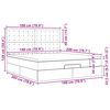 vidaXL Ottoman s&auml;ngram med madrass m&ouml;rkgr&aring; 180x200 cm tyg