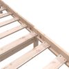 vidaXL Sängram massiv furu 100x200 cm enkelsäng