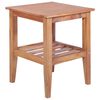 vidaXL Soffbord 40x40x50 cm fyrkantigt massiv teak