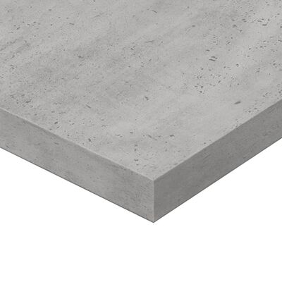 vidaXL Hyllplan 4 st betonggrå 80x20x1,5 cm konstruerat trä