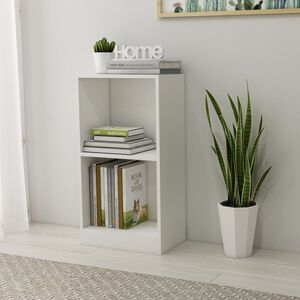 vidaXL Bokhylla vit 40x24x75 cm konstruerat tr&auml;