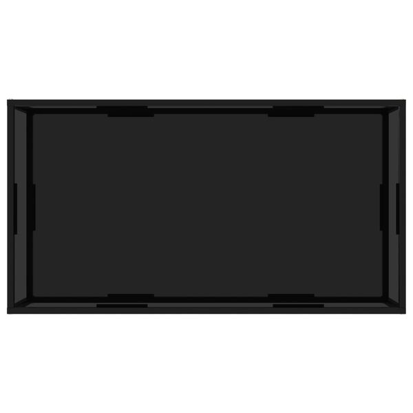 vidaXL Soffbord svart 120x60x35 cm h&auml;rdat glas