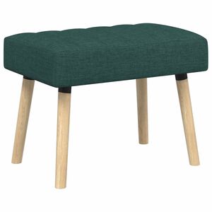 vidaXL Kanalstoppad B&auml;nk M&ouml;rkgr&ouml;n 60 x 40 x 45 cm Tyg