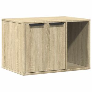 vidaXL Sk&aring;p f&ouml;r kattl&aring;da sonoma-ek 60x40x40 cm konstruerat tr&auml;