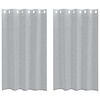 vidaXL Voile Gardin 2 st M&ouml;rkgr&aring; 175 x 140 cm Polyester
