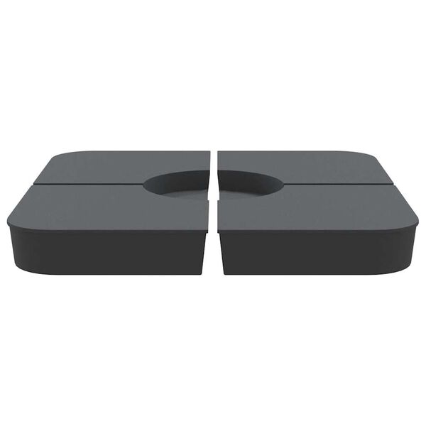 vidaXL Parasollbassats 4 delar för korsstativ 100 kg PP