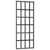 vidaXL Skjutd&ouml;rr ESG-glas och aluminium 76x205 cm svart