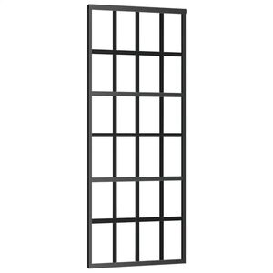 vidaXL Skjutd&ouml;rr ESG-glas och aluminium 76x205 cm svart