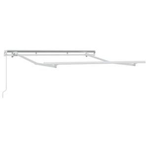 vidaXL Markisram Vit 2,5 x 2 m Metall