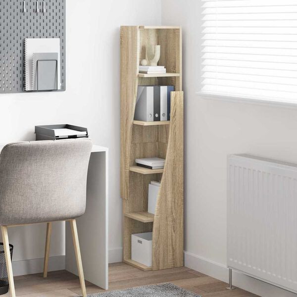 vidaXL H&ouml;rnsk&aring;p Sonoma-ek 27,5x27x140cm Konstruerat tr&auml;