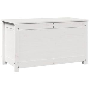vidaXL F&ouml;rvaringsl&aring;da vit 80x40x45,5 cm massiv furu