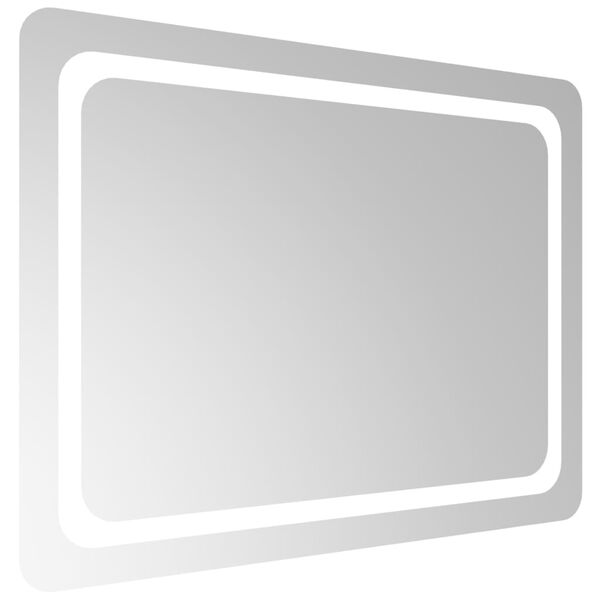 vidaXL Badrumsspegel LED 80x60 cm