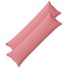 vidaXL Kudde med kudde HOUTEN 2 st Rosa Faux Linne