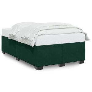 vidaXL s&auml;ngram utan madrass m&ouml;rkgr&ouml;n 120x190 cm sammet