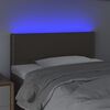 vidaXL S&auml;nggavel LED taupe 100 x 5 x 78/88 cm tyg