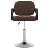 vidaXL Barstol brun konstl&auml;der