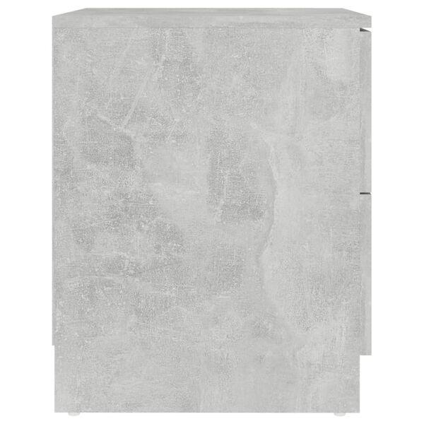 vidaXL S&auml;ngbord betonggr&aring; 40x40x50 cm konstruerat tr&auml;