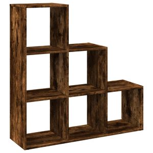 vidaXL Bokhylla/Rumsavdelare 3 hyllplan 99x29x99 cm konstruerat tr&auml;