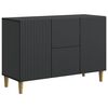 vidaXL Sideboard Svart 89 x 34,5 x 60 cm Konstruerat tr&auml;