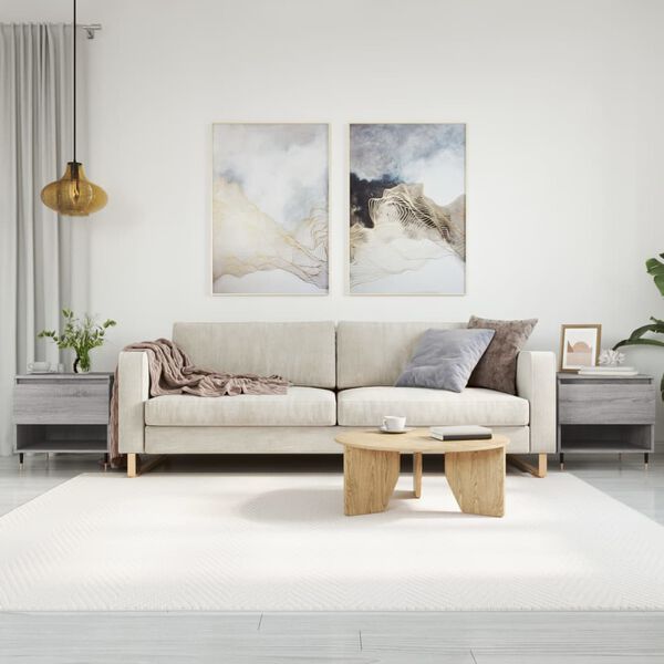 vidaXL Sidobord 2 st grå sonoma 50x46x50 cm konstruerat trä