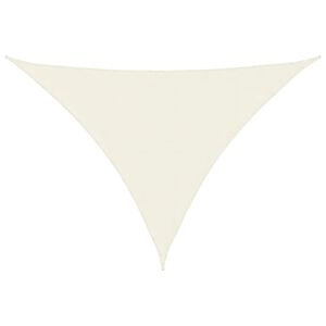 vidaXL Solsegel Oxfordtyg trekantigt 3x4x4 m gr&auml;ddvit
