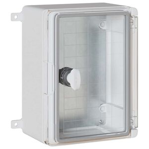 vidaXL Kontrollsk&aring;p Gr&aring; 25 x 13 x 24 cm ABS Plast