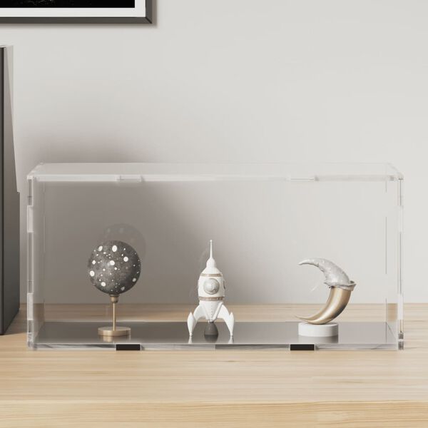 vidaXL Displaylåda transparent 30x15x14 cm akryl