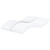vidaXL Skummadrass vit 180x200 cm h&aring;rdhet H2 H3