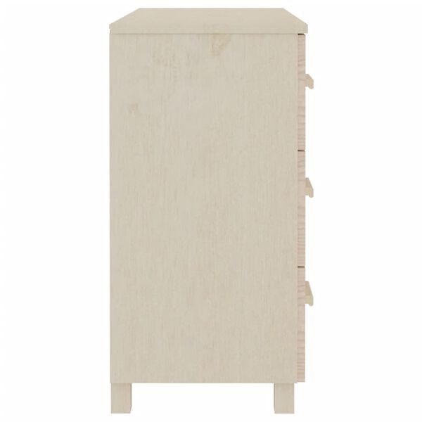 vidaXL Skänk HAMAR honungsbrun 90x40x80 cm massiv furu