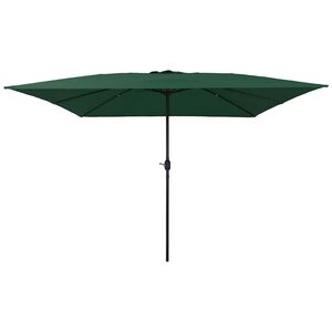 vidaXL Tr&auml;dg&aring;rdsparasol Gr&ouml;n 295 x 295 x 245 cm Polyester och St&aring;l