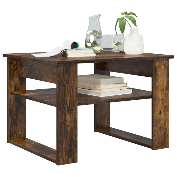 vidaXL Kaffeebord med lagring R&ouml;kt ek 64 x 54 x 44 cm Konstruerat tr&auml;