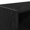 vidaXL Skohylla stapelbar svart ek 89,5x30x40 cm