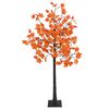vidaXL LED-l&ouml;nntr&auml;d f&ouml;r jul Brun 22 x 22 x 150 cm Plast 96 LED-lampor